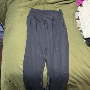 Never work aerie dark blue flare leggings